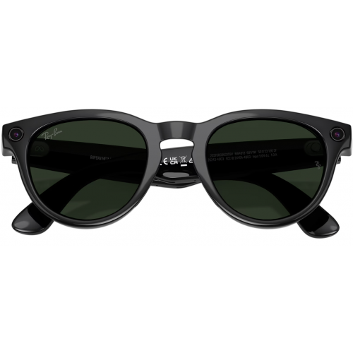 Умные очки Ray-Ban Meta* Headliner Gen 2 Shiny Black, Фотохромные линзы Graphite Green Transitions (RW4013), размер L